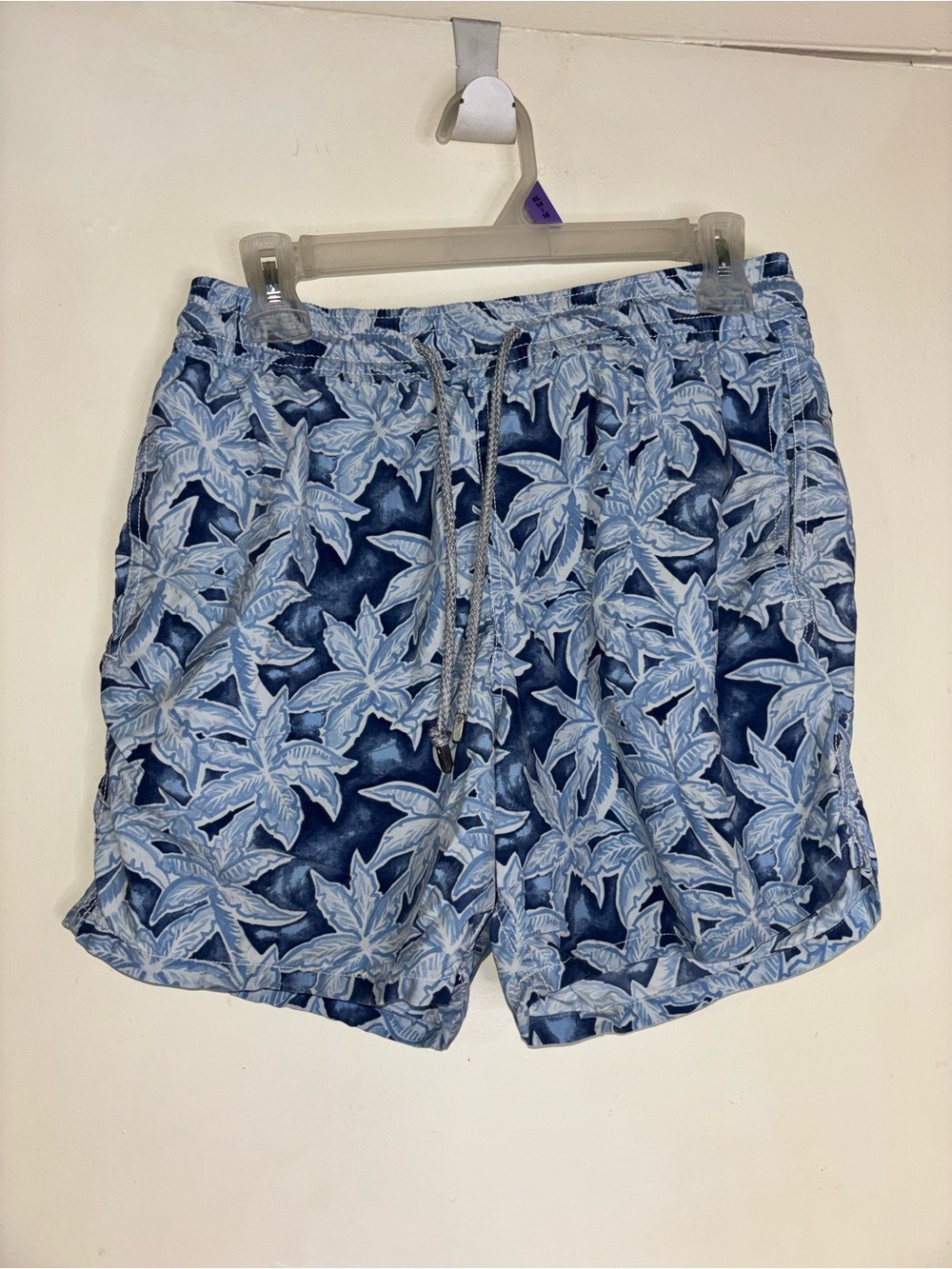 Vilebrequin Blue Palm-Leaf Swim Trunks